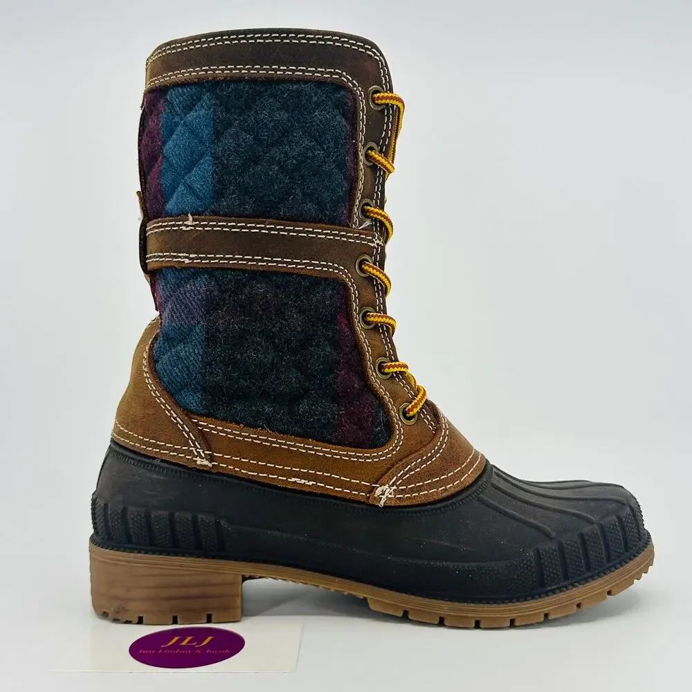 Kamik Women's Sienna Quilted Waterproof Flannel Winter Snow Duck Boots Size 7